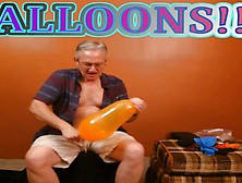 74) Balloon Inflate,  Jerk,  Cum,  Pop! - Balloonbanger