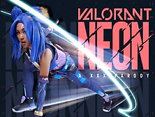 Vrcosplayx Phoebe Kalib As Valorant's Neon Can’T Control Her Electric Lust