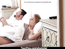 Great Looking Sweetheart Is Screwing Her Enchanting Man,  Until This Guy Cums,  Early In The Morning
