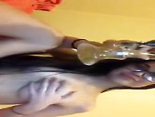 Stoned Teen Showing Her Tits On Periscope