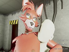 Fnaf Foxy Became A Sweet Femboy With Gigantic Behind...  Riding Me