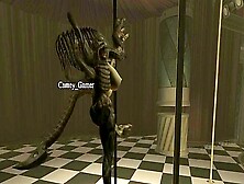 Xenomorph Alien Female Dance (Skyrim) Predator Alien Hybrid Short