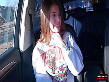 Real Russian Teenager Hitchhiker Skank Agreed To Make Deepthroat Oral Sex Stranger For Cash And Swallowed Jizz - Mihanika69 And