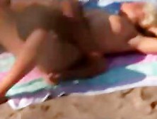 Naked Beach - Cute Blonde Doggy