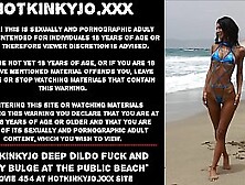 Hotkinkyjo Deep Dildo Fuck And Belly Bulge At The Public Beach