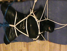 Boot To Face - Restrained Rubberslave In The Hogsack