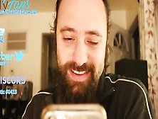 Bearded Lad Chats About Sex With His Gay Fans On Webcam Show