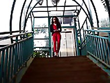 Red Latex Catsuit - Saf