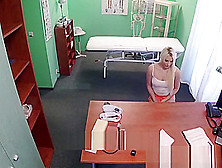 Hot Blonde Lucy Getting Doggystyle At The Doctors Office