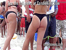 Teens At Springbreak Displaying Ass In Tiny Thong Bathing Suits!