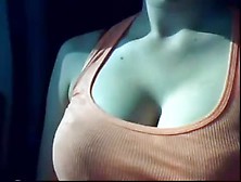 Woman Flashing Boobs On Cam While In The Car