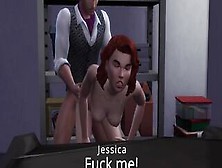 Mega Sims- Wifey Cheats On Hubby With His Boss And Co-Workers (Sims Four)