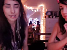 Hot Lesbian Teens Kiss In Porn Video