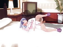 3D Anime Step Sister In Pink Pajamas Cunt Nailed