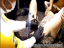 Tattooed,  Double Blowjob,  Snowwhite