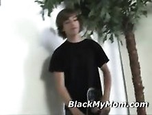 Alia Janine Blows Giant Black Cock