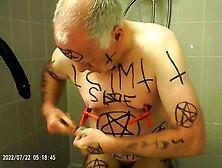 Satan Slave Gets An Extreme Bloody Enema Treatment
