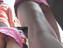 Beauties Upskirt Pink Belt Got On Spy Web Camera