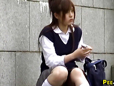 Japanese Teen Spied Pissing