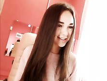 Cute Teen Girl Shows On Webcam