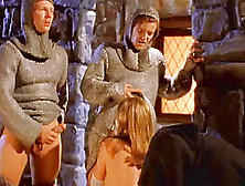 Medieval Blonde Wendi Gets Fucked By Two Knights In Mmf Clip