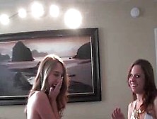 Dick Sucking College Girls Make Out In 3Some