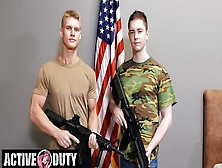 Army Cadet Sucks Cock For The Very First Time - Activeduty