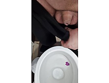 1 Inch Micropenis Peeing In Toilet.... Small No Penis