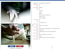 Chatroulette.  Cum On Russian Unshaved Immature Vagina