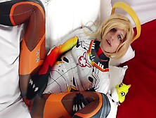 Amber Sonata As Mercy Overwatch Cosplay (Solo)