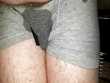 Bursting Bladder Leaks Out Of Cock Soaking My Boxers