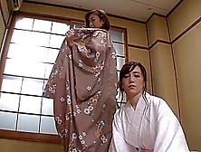 Hitomi,  Mika Sumire Two Horny Women In Kimono Learn The Joy Of Sex - Caribbeancom