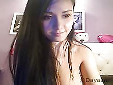 Schattige Latina Op De Webcam