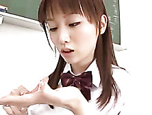 Lovely Japanese Sweetie Gets Involved Into A Dirty Group Fucking In The Classroom