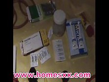 Two Big Glycerin Suppositories For Young Girl