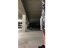 German Boy Naked Outdoor Parking Garage Cum Jerk Off