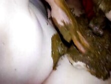 Curvy Ass Lady Playing With Dirty Poop