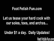 Foot Fetish Cum Countdown With Taylor And Summer Joi