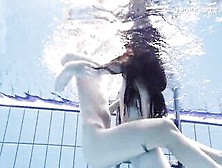Have A Fun A Redhead Underwater And Lesbian Babes