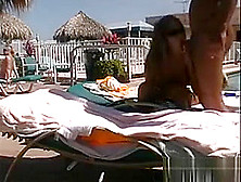 Couple Fucking In Public By The Pool