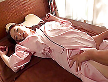 Pretty Japanese Wife Gets Massaged And Fucked In Missionary