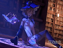 Genshin Impact: Busty Witch Lisa Is Playing Solo In Library