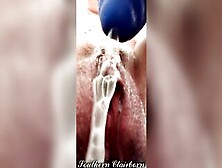 Sexy Cougar Fingered And Fisting Her Sloppy Soak Twat After Bad Dragon Cum Play To Multiple Squirts
