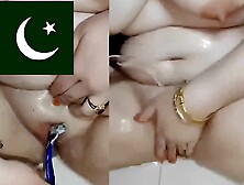 Pakistani Girl Shaving.  Enjoy