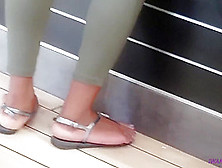 Nice Ebony Feet At Burger King