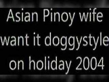 Asiatische Pinoy-Frau Will Es Im Urlaub Doggystyle