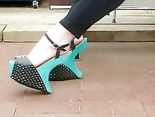 Super Spiked!19Cm Heel Less Platform Wedges