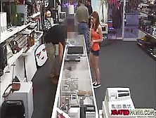 American Cutie Gets Pounded Hardcore In The Shop