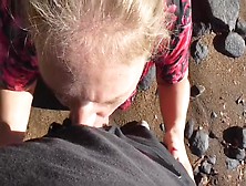 Public Beach Blowjob