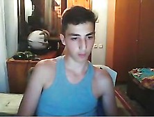 Greek Cute Boy With Big Cock Masturbation On Webcam